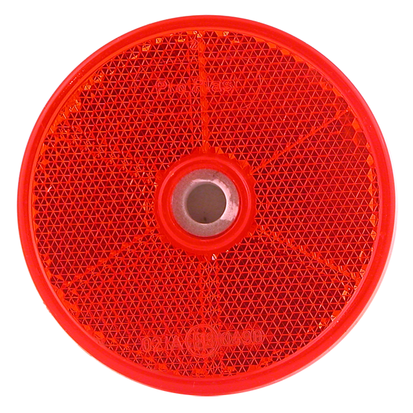 Catadioptre rond rouge adhesif + trous D60mm pour RENAULT Mascott