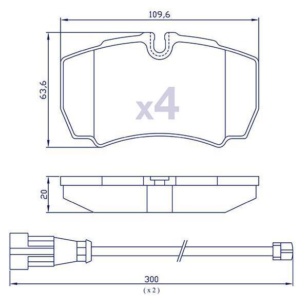 Plaquettes De Frein Avant Textar Pour Iveco Daily, Nissan Cabstar, Renault Master - 4 Plaquettes Neuves