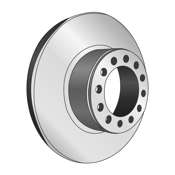 Disque de frein, diamètre 430mm pour SCHMITZ - Ref : MBR5143