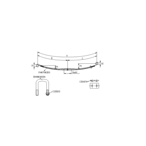 Kit de suspension renfort pour 2 lames arrière pour Renault Master, Nissan, Opel Movano Kit de suspension renfort pour 2 lames arrière pour Renault Master, Nissan, Opel Movano
