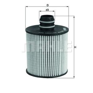 Elément filtrant pour filtre à huile pour FIAT Ducato