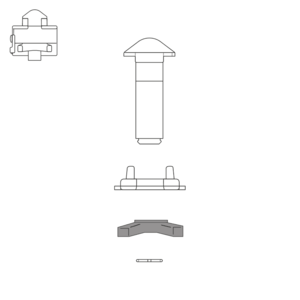 Écrou pour twist-lock, type F02SK
