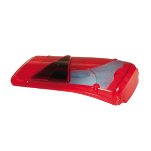 Cabochon droit pour feu arrière LC8T, feu bleu pour remorques