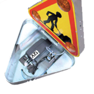 Kit rabat électrique pour triangle triflash 700mm, 12V