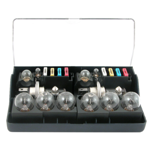 Coffret de secours 24V H4x2 (14 lampes + 8 fusibles) pour camions (PL)