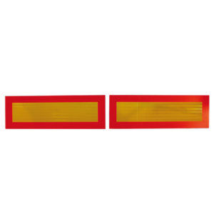 Jeu de 2 plaques de balisage arrière ECE 70-01 pour remorque