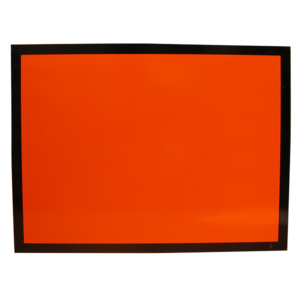 Rectangle orange alu sans barre ADR, transport matières dangereuses