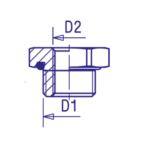 Réduction Mâle/Femelle, raccord pour circuit air comprimé PL